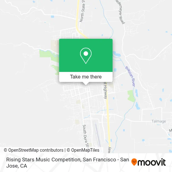 Rising Stars Music Competition map