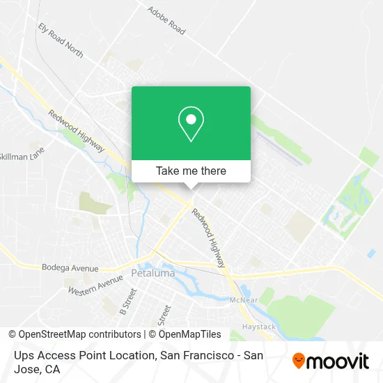 Ups Access Point Location map