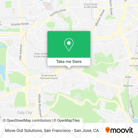 Move Out Solutions map