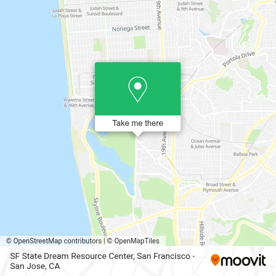 SF State Dream Resource Center map