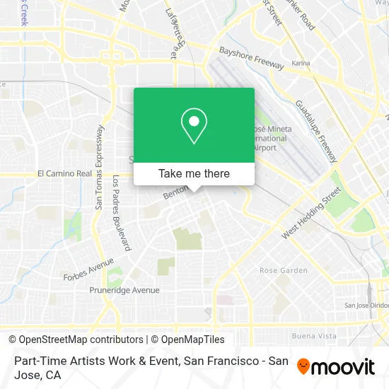 Part-Time Artists Work & Event map