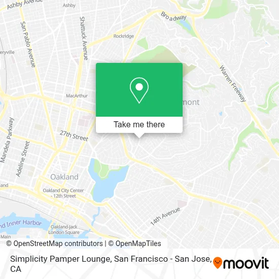 Simplicity Pamper Lounge map