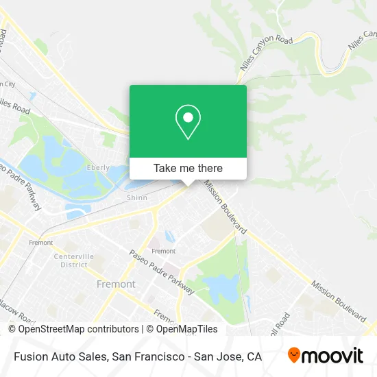 Fusion Auto Sales map