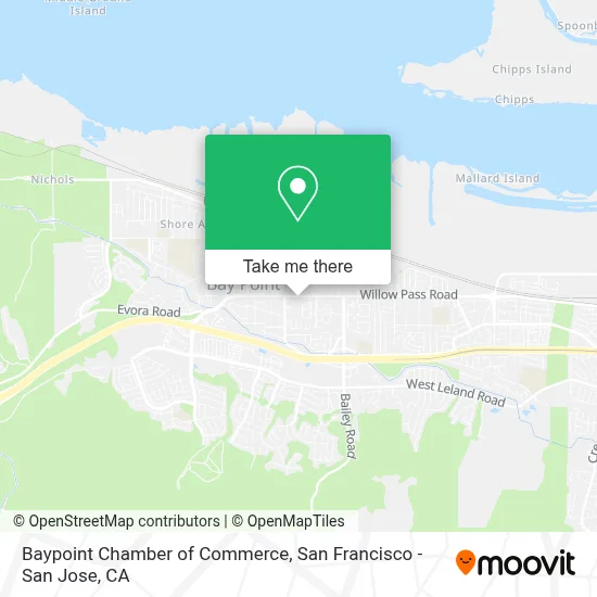 Baypoint Chamber of Commerce map