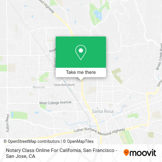Notary Class Online For California map