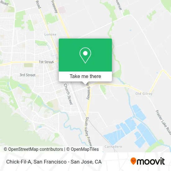 Chick-Fil-A map