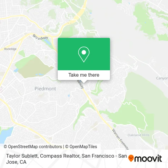 Taylor Sublett, Compass Realtor map