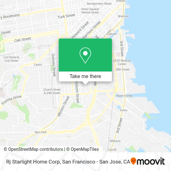 Rj Starlight Home Corp map