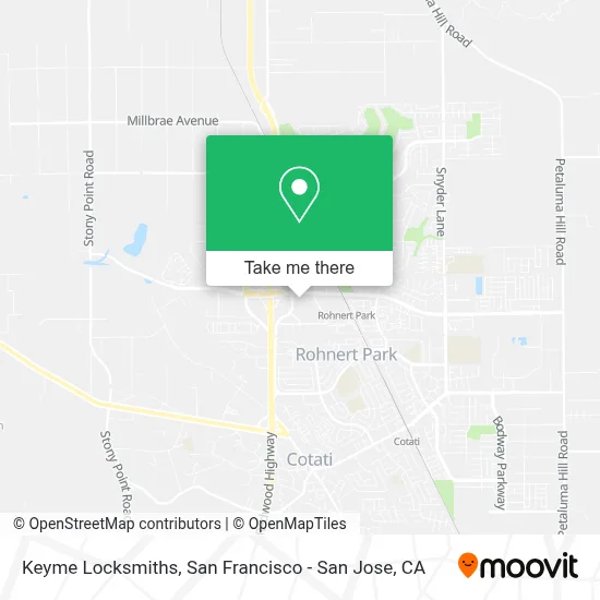 Keyme Locksmiths map