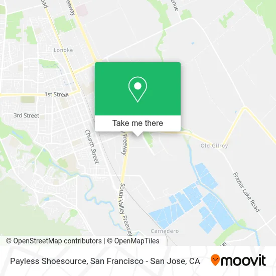 Payless Shoesource map