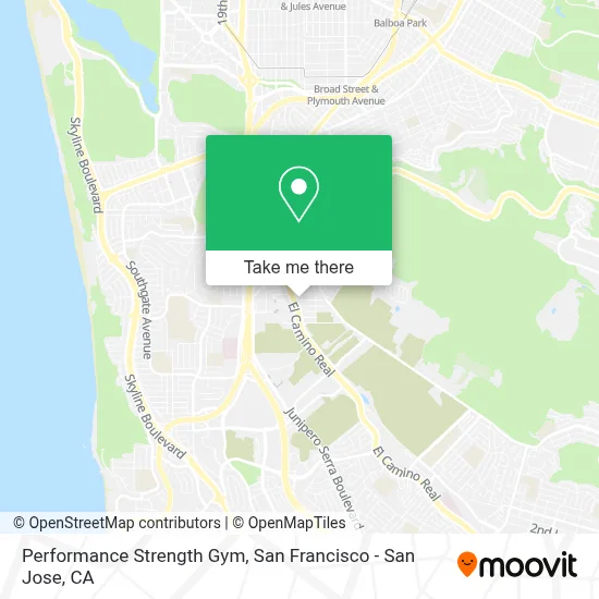 Performance Strength Gym map