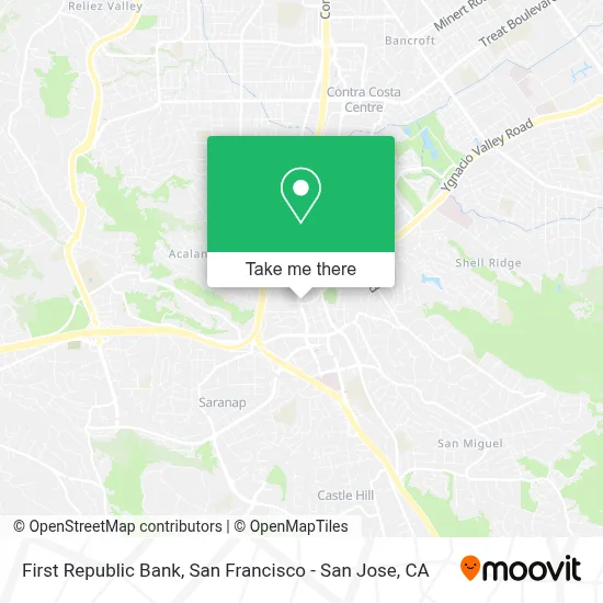 First Republic Bank map