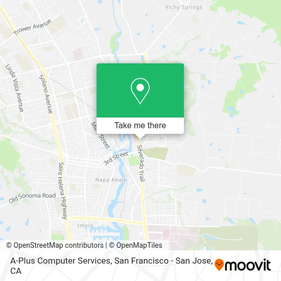 A-Plus Computer Services map