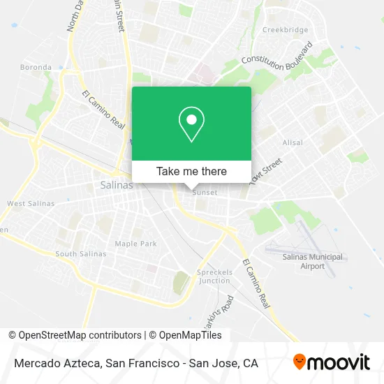 Mercado Azteca map
