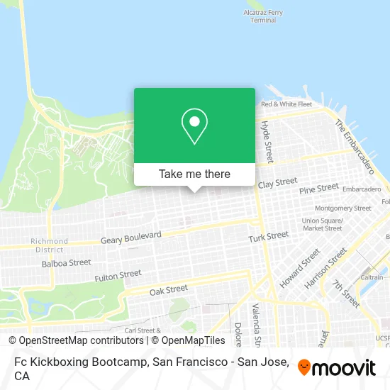 Fc Kickboxing Bootcamp map