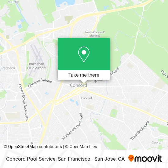 Concord Pool Service map