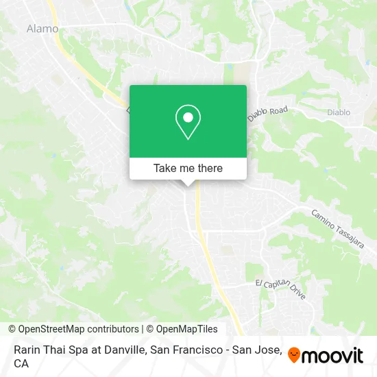 Rarin Thai Spa at Danville map