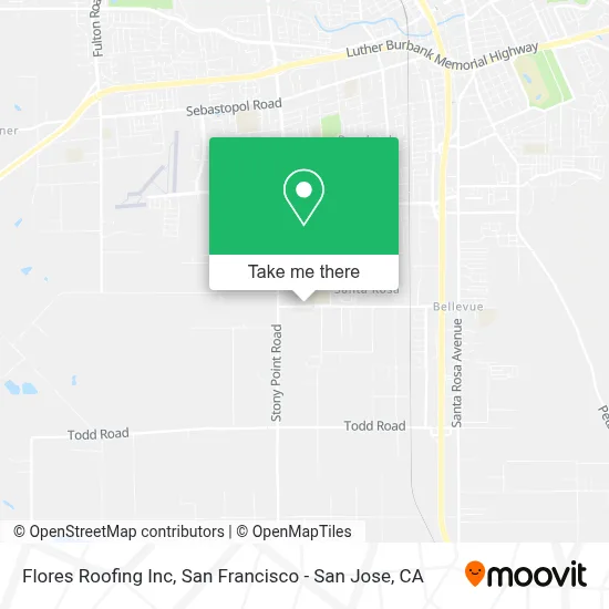 Flores Roofing Inc map