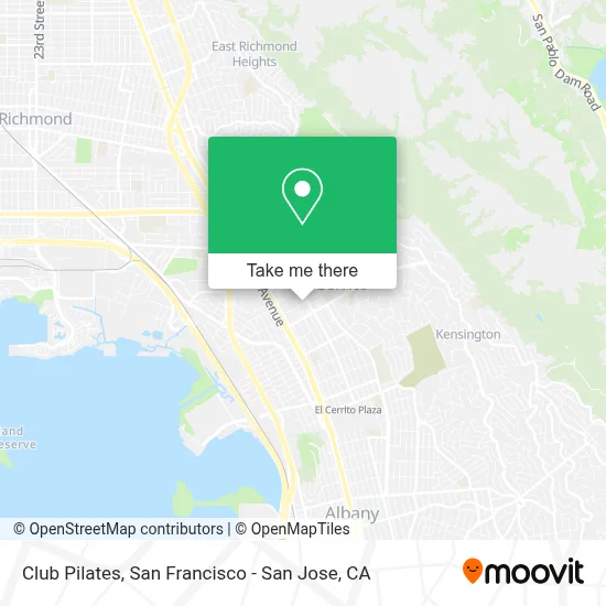 Club Pilates map
