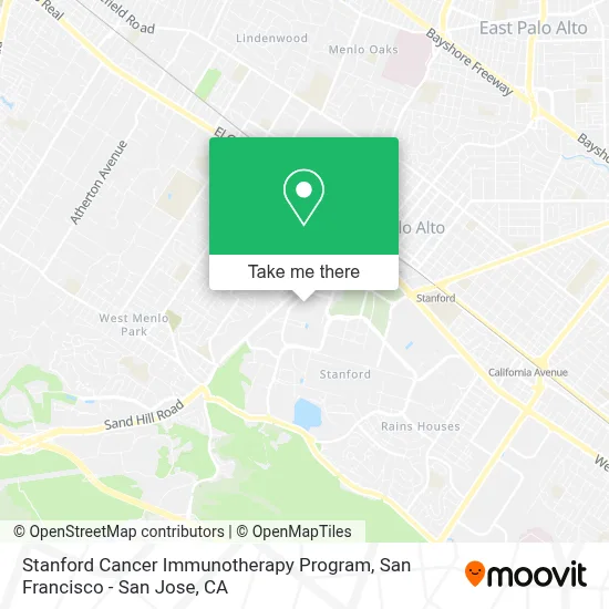 Stanford Cancer Immunotherapy Program map