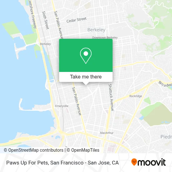 Paws Up For Pets map