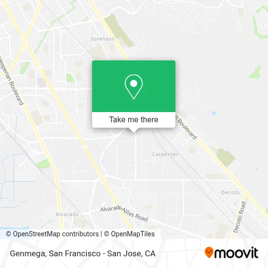 Genmega map