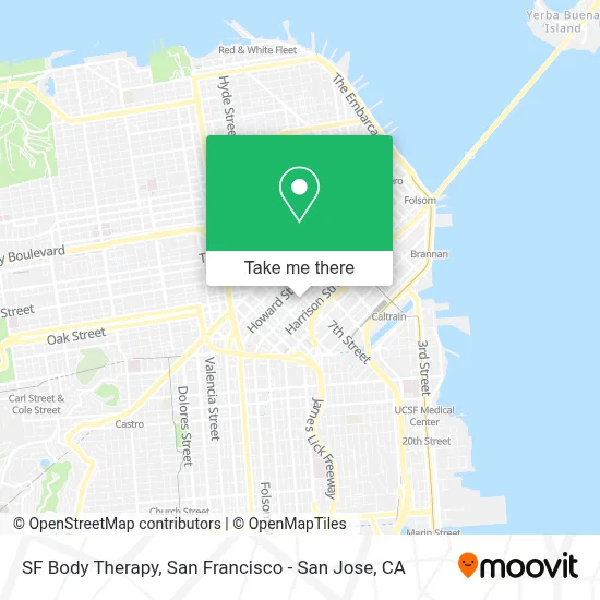SF Body Therapy map