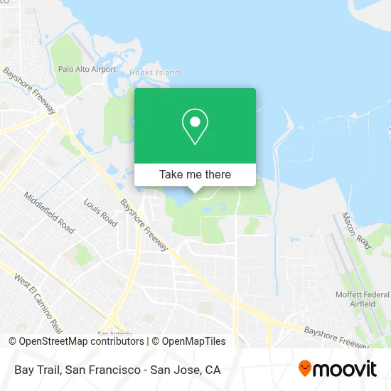 Bay Trail map