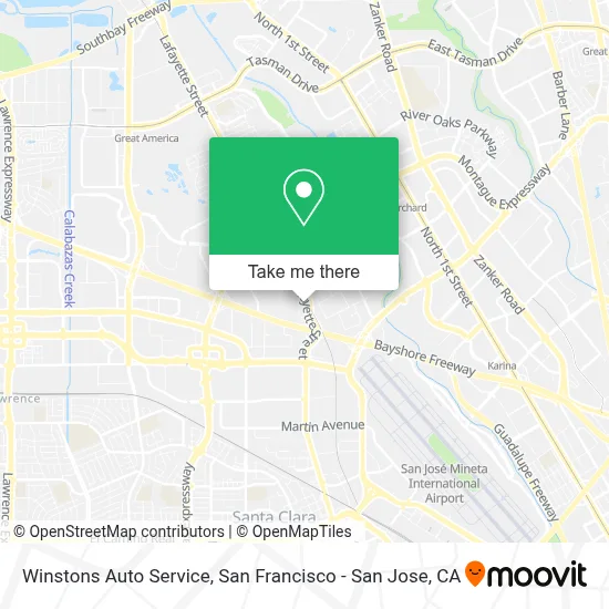 Winstons Auto Service map