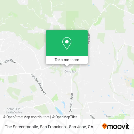 The Screenmobile map