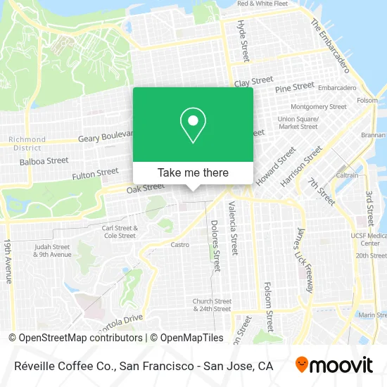 Réveille Coffee Co. map