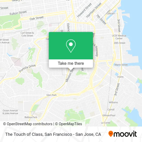 The Touch of Class map