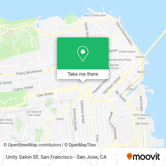 Unity Salon SF map