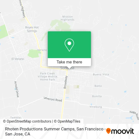 Rhoten Productions Summer Camps map