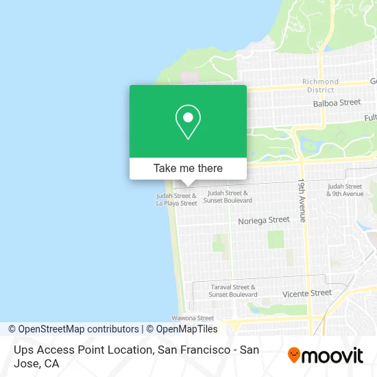 Ups Access Point Location map