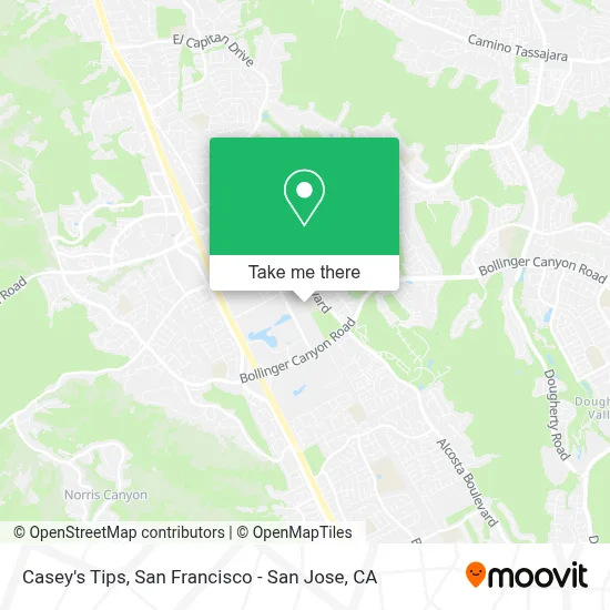 Casey's Tips map