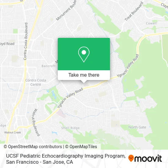 UCSF Pediatric Echocardiography Imaging Program map