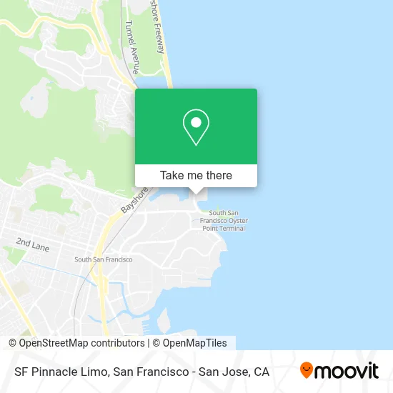 SF Pinnacle Limo map