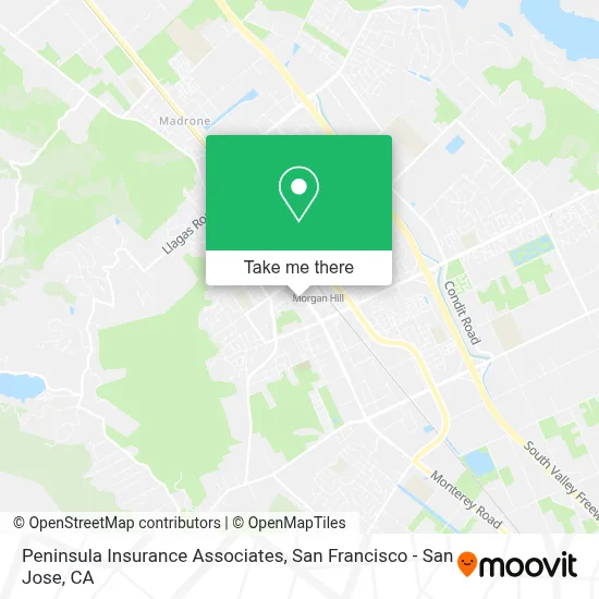 Peninsula Insurance Associates map