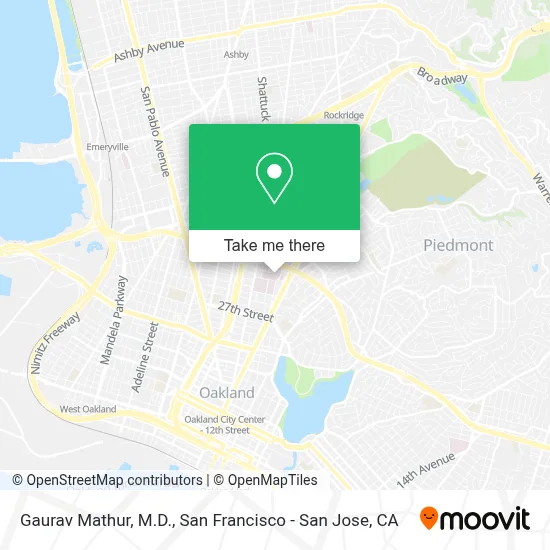 Gaurav Mathur, M.D. map