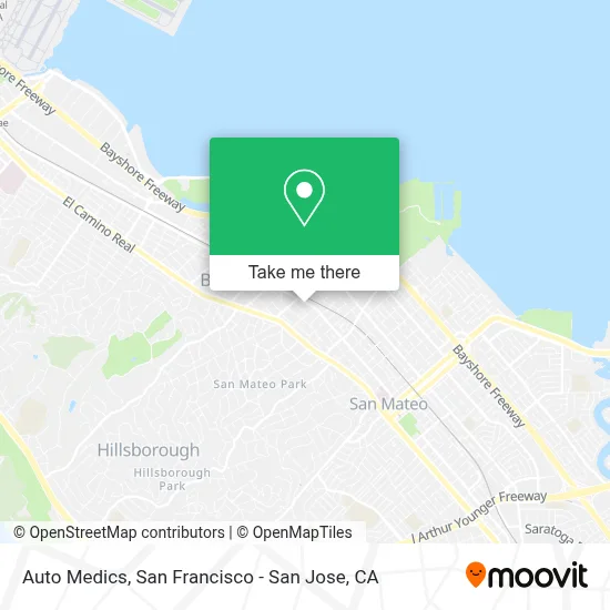 Auto Medics map