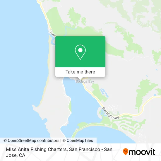 Miss Anita Fishing Charters map