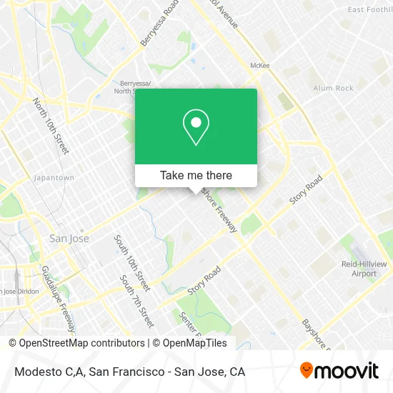 Modesto C,A map