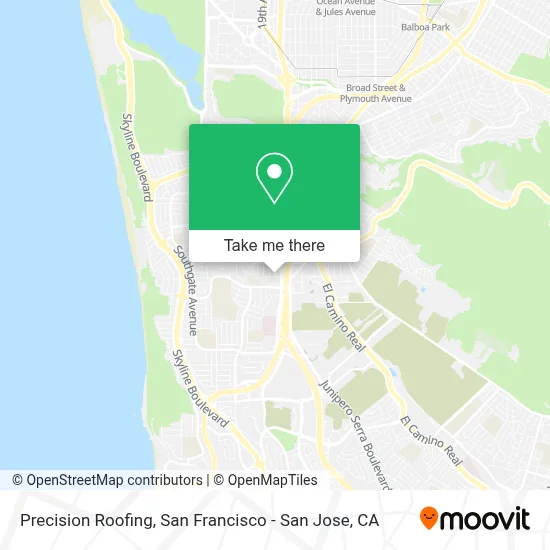 Precision Roofing map