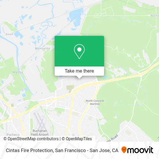 Cintas Fire Protection map