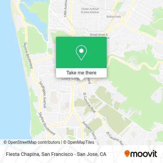 Fiesta Chapina map