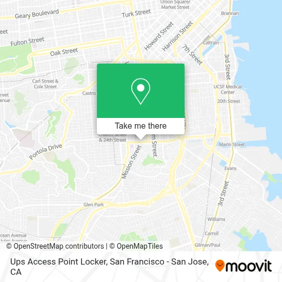 Ups Access Point Locker map