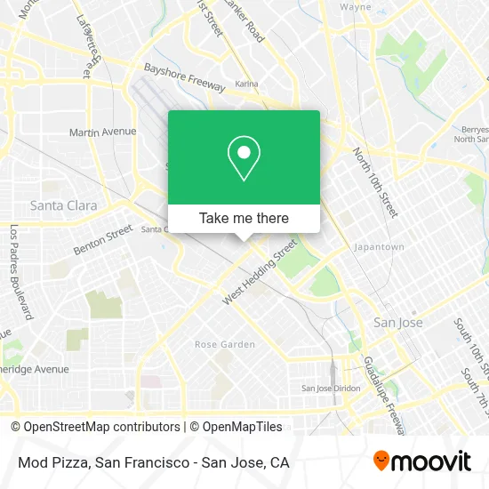 Mod Pizza map