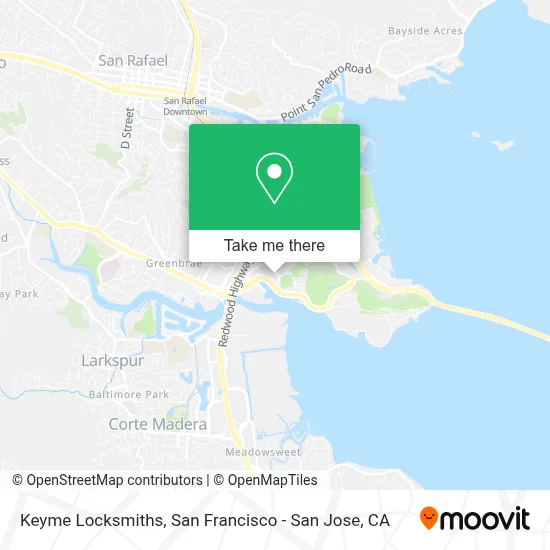 Keyme Locksmiths map