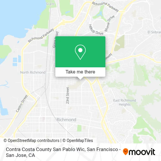 Contra Costa County San Pablo Wic map